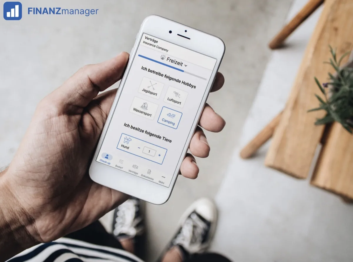 Finanzmanager App – Übersicht Ihrer Verträge